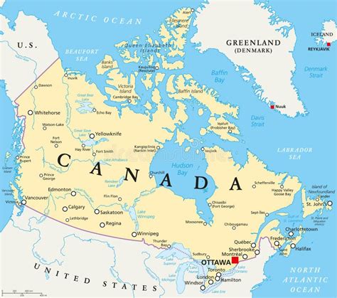 Mapa Politico De Canada