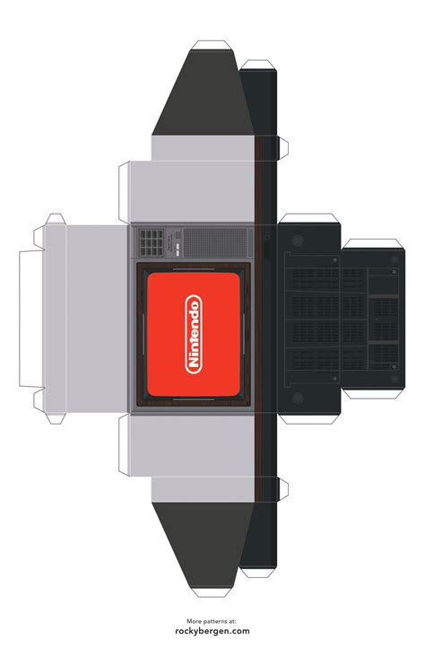 ️ Papercraft Nintendo Advanced Video System Modelo De Papel Gratis