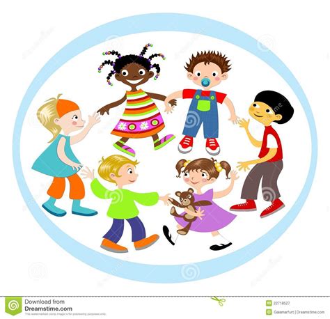 Children Circle Stock Illustration Illustration Of Happy