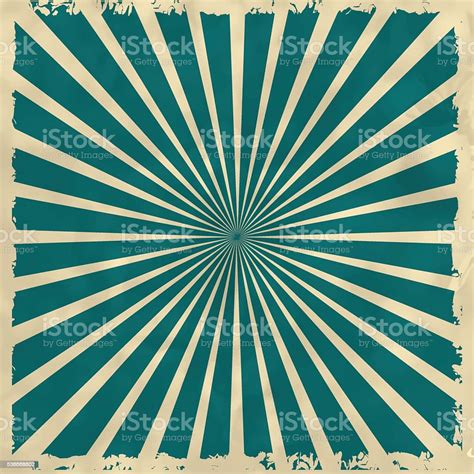 Retro Background With Radial Rays Stock Illustration Download Image