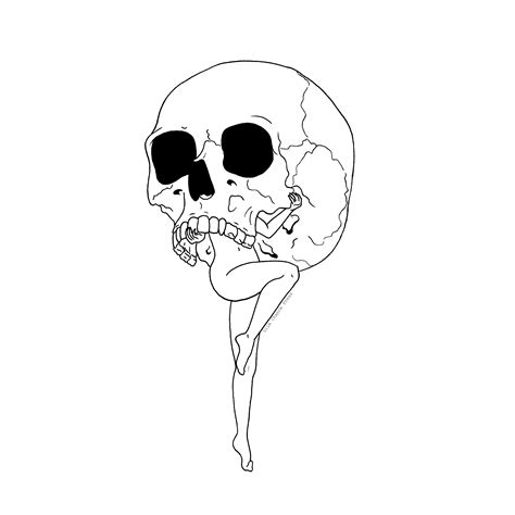 Skull Costume Print In 2020 Line Art Drawings Skull Art Art
