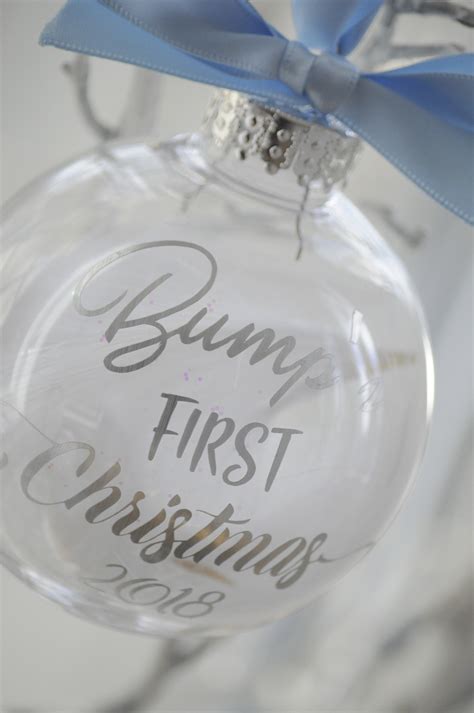 Bumps First Christmas Bauble Silver First Christmas Baby Christmas