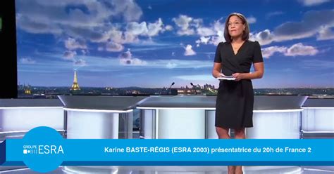 Karine BASTE RÉGIS ESRA présentatrice du h de France ESRA