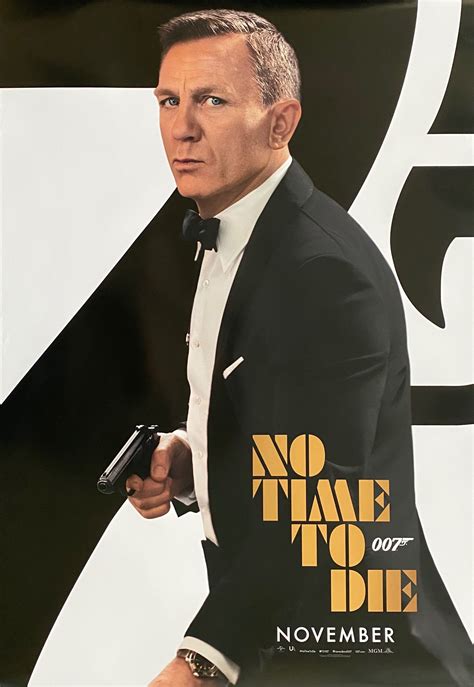 Original James Bond No Time To Die Movie Poster 007 Daniel Craig