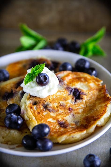 Easy To Make Blueberry Ricotta Pancakes Recipe These Delicious Light