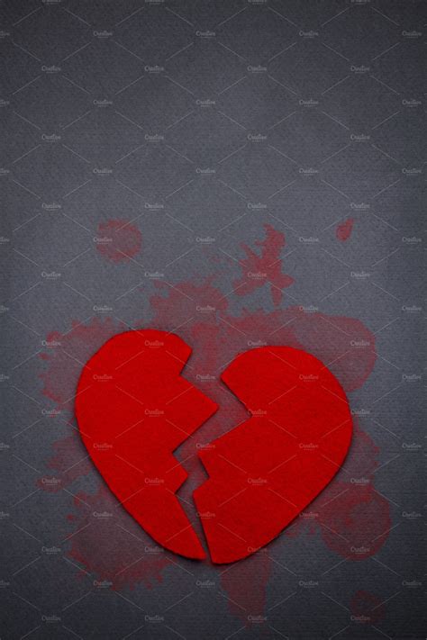Red Broken Heart Stock Photo Containing Breakup And Broken Holiday