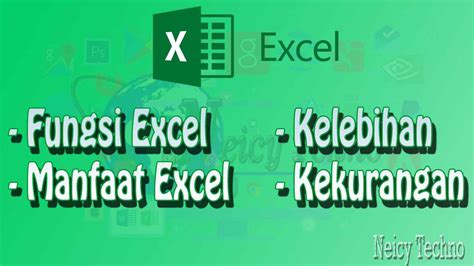 15 Fungsi Utama Program Microsoft Excel Manfaat Kelebihan Dan