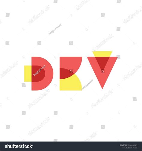 Vector Dkv Logo Editable Font Stock Vector Royalty Free 2105998781
