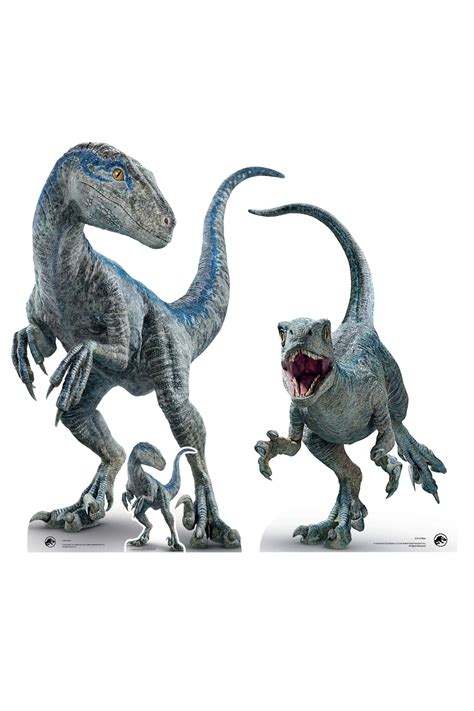 Blue And Beta Velociraptor Cardboard Cutouts Twin Pack Jurassic World