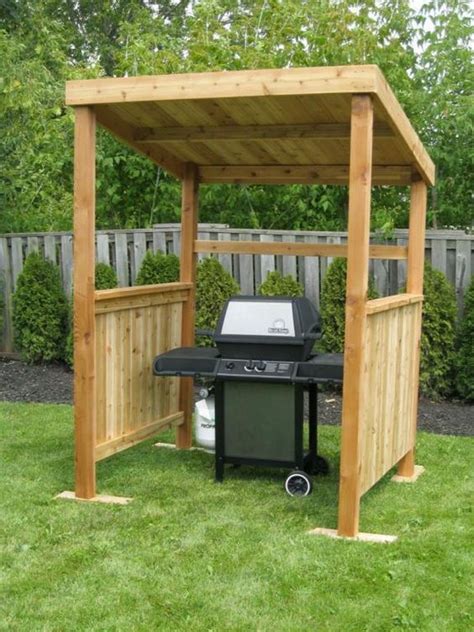 Using a barbecue tray and grill set husband builds an outdoor barbecue. Image result for diy covered grill area | Grill gazebo ...
