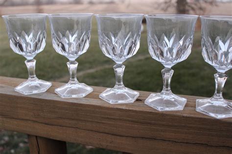 6 Vintage French Lead Crystal Water Goblets In By 1350northvintage