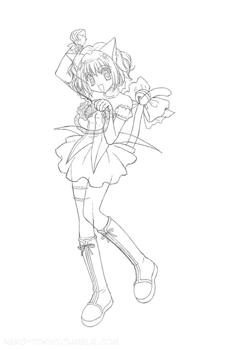 tokyo mew mew settei model sheet mew ichigo coloring pages for girls colouring pages tokyo
