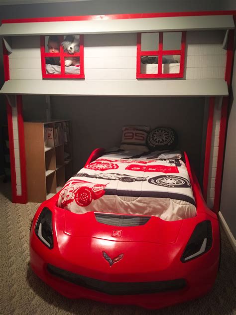 Pbteen.com has been visited by 10k+ users in the past month Bunk Bed Car Garage | Garage theme bedroom, Kids room bed ...