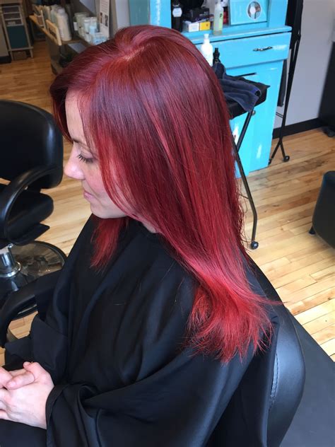 Cherry Red Hair Color Melt Mermaid Hair Mermadians Hairbykellyn
