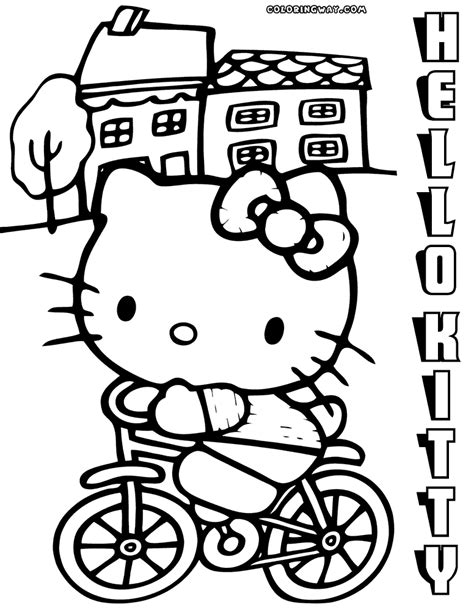kitty coloring pages coloring pages    print