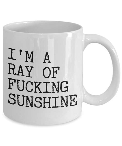 I M A Ray Of Fucking Sunshine Mug Rude Coffee Mug Ceramic Snarky Coffee Cup Snarky Tea Mugs