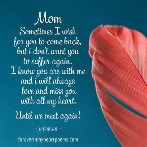 Quote 86 Forever In My Heart Touching Poems Quotes Miss You Mom