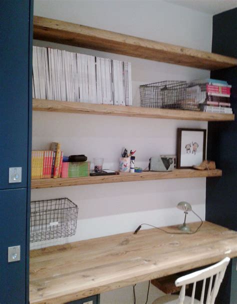 The loft bed has no bottom support. Space saving desk, Shelves, Custom furniture