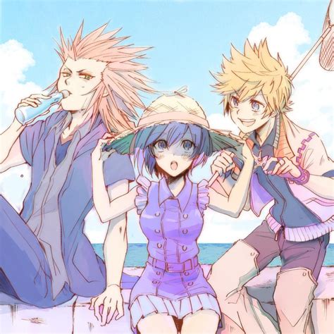 In the heart of the sea: Sea Salt trio (With images) | Kingdom hearts art, Kingdom ...