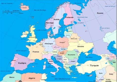 Map Of Europe In French Language Map Of World