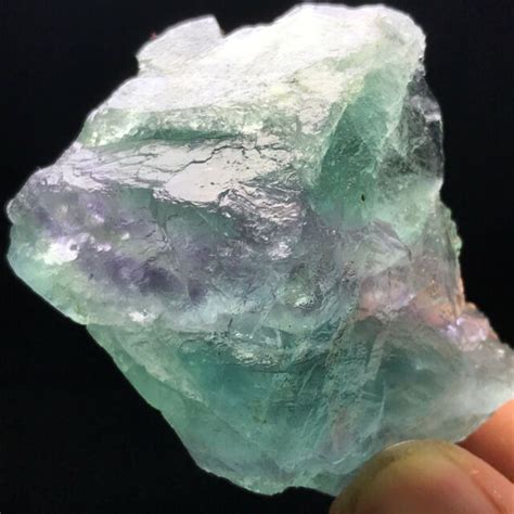 109g Stunning Natural Colorful Raw Fluorite Crystal Stone Blue Fluorite