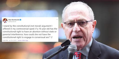 Alan Dershowitz Goes To Bat For Sex With Minors On Twitter