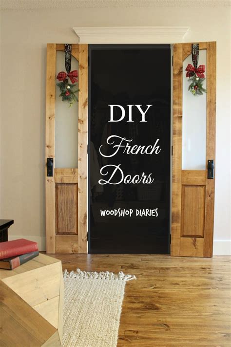 Don't forget safety glasses, and last but not least, the french door kit with a frame and doorknobs. DIY Interior French Doors