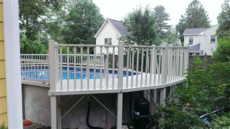 Resin Deck 5ft X 13ft Built In Melrose Ma On An Exsisting 15x26 Oasis