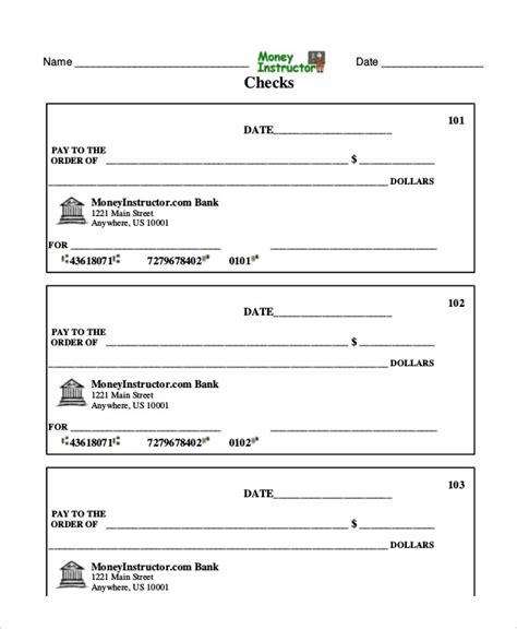 27 Blank Check Template Download Word Pdf Templates