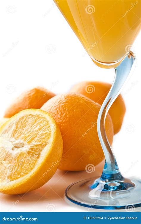 Wine Glass With Orange Juice And Fruit Stock Images Image 18592254