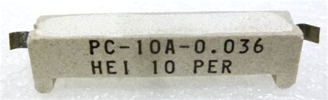 Rsq10 036 Cement Wirewound Resistor 036 Ohm 10 Watt Solder Tabs Pc