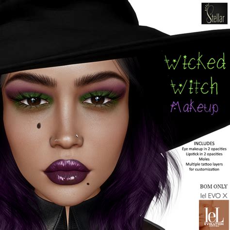 Second Life Marketplace Stellar Wicked Witch Makeup Evox