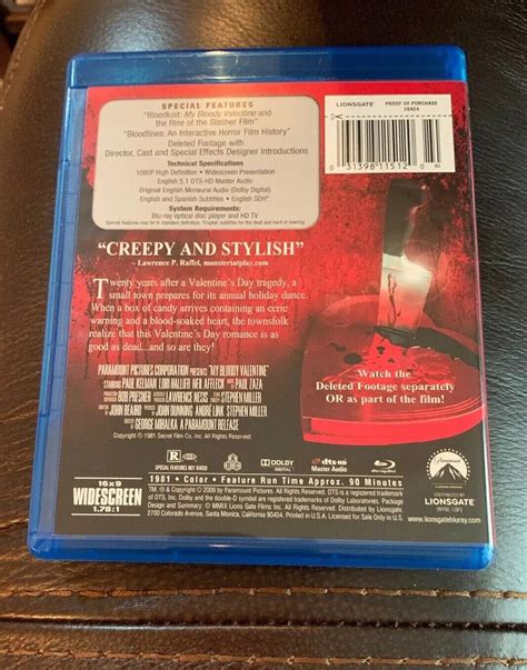My Bloody Valentine Blu Ray Disc 2009 31398115120 EBay