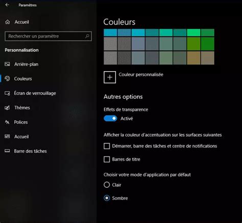 Windows 10 Activer Le Mode Sombre Dark Mode