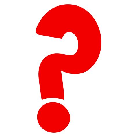 Red Question Mark On Transparent Background 17177879 Png