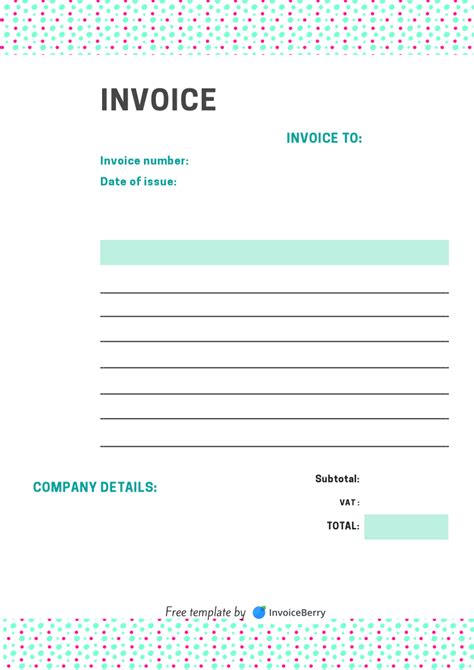 Free Freelance Invoice Template Sample 11 Download Invoiceberry
