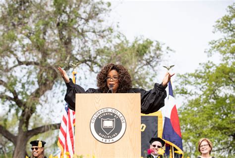 Use Your Life In Service Oprah Winfrey Tells Graduates Colorado College