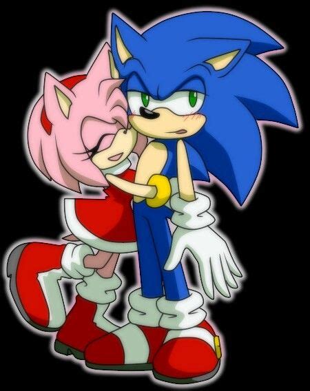 Amy Rose Hugs Sonic Sonic The Hedgehog Sonic Cómics