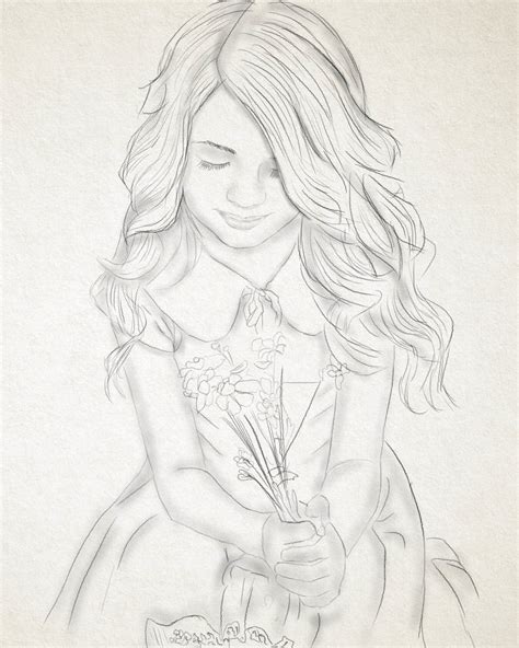 Little Girl Drawing