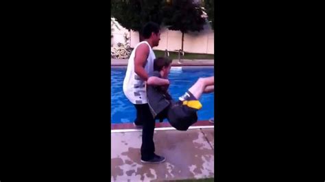 Getting Thrown Into The Pool Youtube