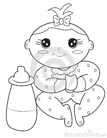 92,624 baby coloring pictures products are offered for sale by suppliers on alibaba.com, of which other home decor accounts for 1%, artificial crafts accounts for 1%. Baby Girl Coloring Page Stock Illustration - Image: 50479150