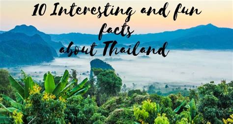 10 Interesting Facts About Thailand Traveltoogle