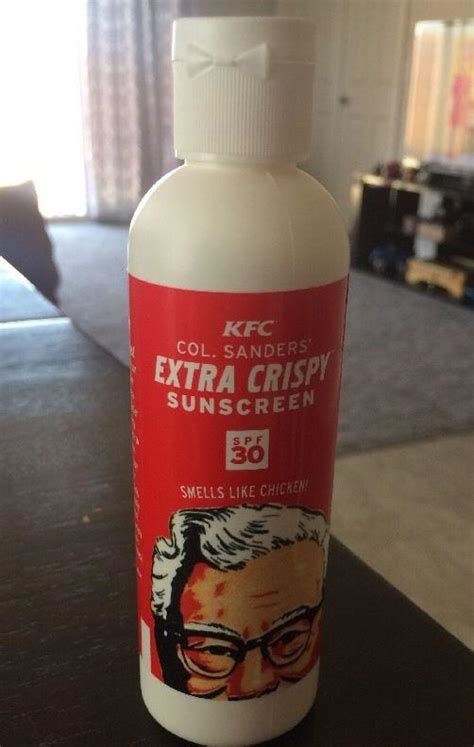 Kentucky Fried Chicken Kfc Extra Crispy Sunscreen Bottle Spf 30 Rare 1872737407