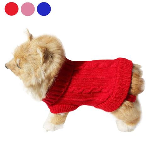 Transer Dog Sweater Pet Sweater Pet Dog Cat Clothes Winter Warm Sweater