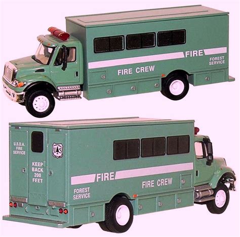 U S Forest Service Light Green Cab And Body Silver Tank Fire Crew