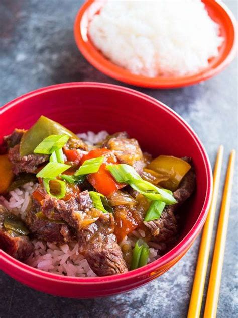 My husband cooks a lot of pressure cooker hard boiled eggs and he agreed the time to cook the eggs was the. Pressure Cooker Chinese Pepper Steak | Recipe | Flat iron ...