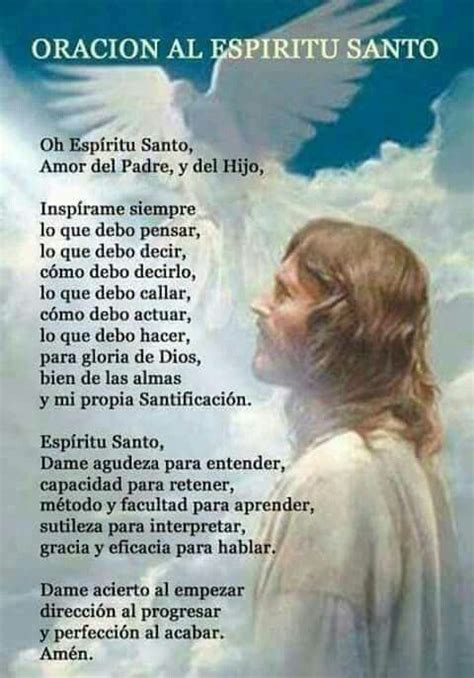 Oración Al Espíritu Santo Del Cardenal Verdier Catholic Prayer For