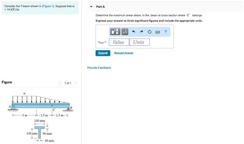 Solved Consider The T Beam Shown In Figure 1 Suppose That