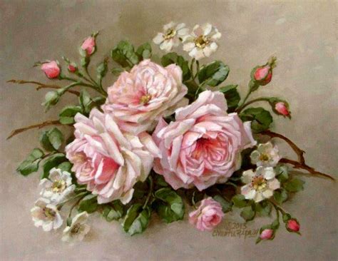 306 Best Old Roses Images On Pinterest Art Flowers Flower Art And
