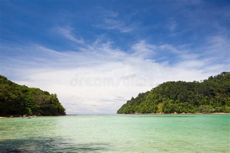 Paradise Beach At Sapi Island Sabah Malaysia Stock Image Image Of
